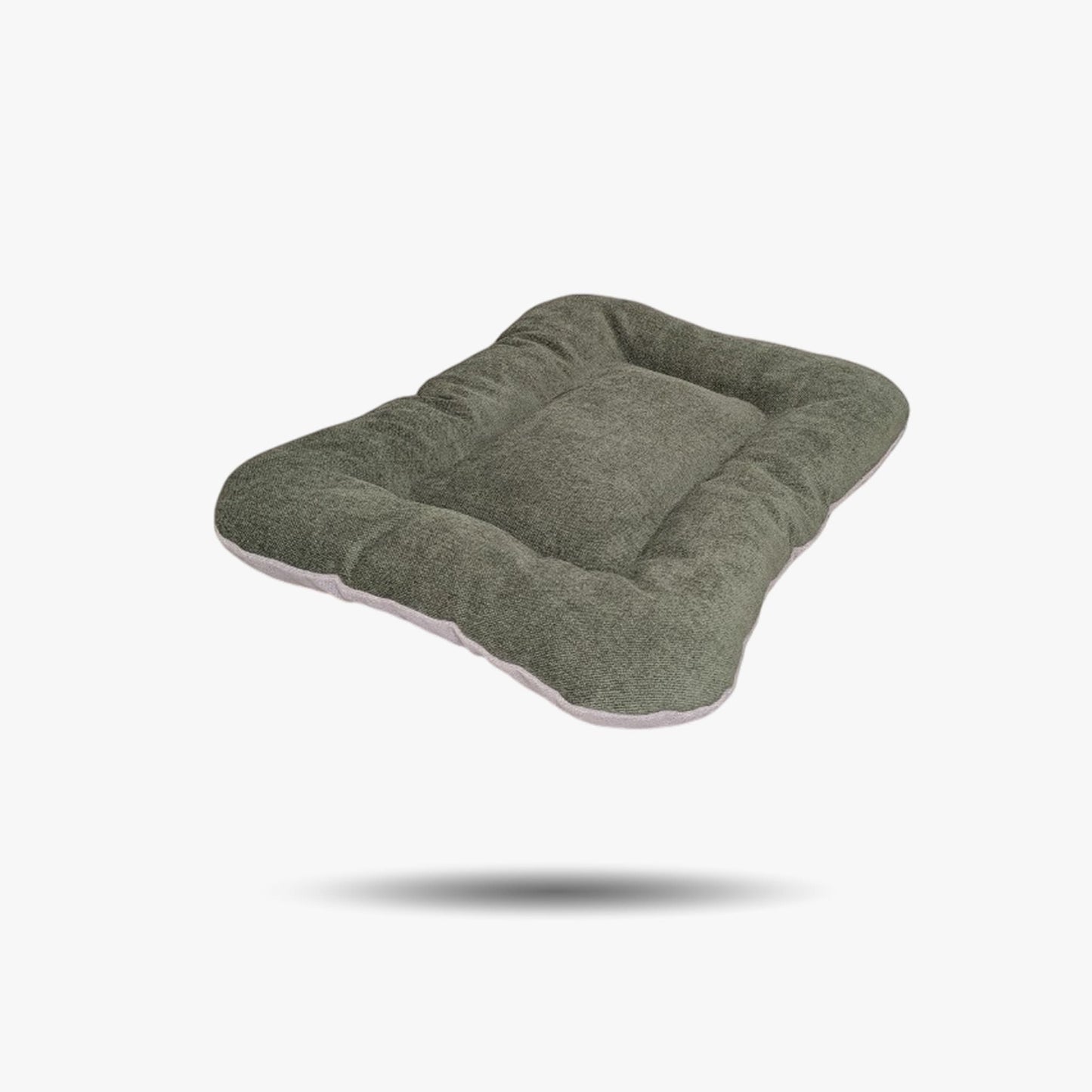 Sustainable reversible pet bed - beige/green